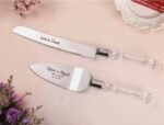 Personalised Engraved Cake Serving Wedding Set Knife Engagement Server Stainless - Image 3