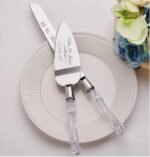 Personalised Engraved Cake Serving Wedding Set Knife Engagement Server Stainless - Image 2