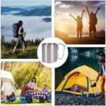 200ml Outdoor Camping Mug Stainless Steel Cup Traveling with Carabiner Handle - Image 5