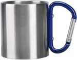 200ml Outdoor Camping Mug Stainless Steel Cup Traveling with Carabiner Handle