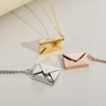 Love Letter Envelope Pendant Necklace Customized Stainless Steel Jewelry Confession Valentine Day Mother Day Gift - Image 3