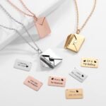Love Letter Envelope Pendant Necklace Customized Stainless Steel Jewelry Confession Valentine Day Mother Day Gift - Image 6