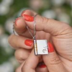 Custom Book Engraved Name and Messages Necklace Personalized Mini Book Locket Necklace Openable Multi Layer Memory Necklaces - Image 3