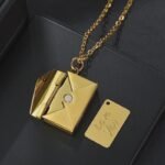 Love Letter Envelope Pendant Necklace Customized Stainless Steel Jewelry Confession Valentine Day Mother Day Gift - Image 7
