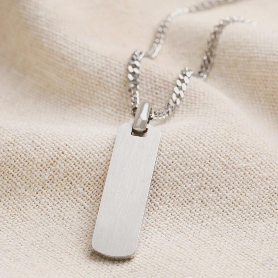 il_fullxfull.7610460171_onxy.jpg Personalised Skinny Dog Tag - Image 1