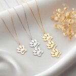 Personalized Multi-Paw Print Necklace Pet Lover Gift Animal Print Custom - Image 3
