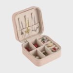Mini Personalised jewelry storage box PU leather portable travel Organiser - Image 2