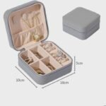Mini Personalised jewelry storage box PU leather portable travel Organiser - Image 3
