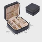 Mini Personalised jewelry storage box PU leather portable travel Organiser - Image 5