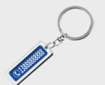 Personalized License Plate Keychain Custom Car Key Ring - Image 4