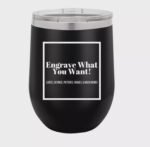 Wine Glass Tumbler Personalised 12oz Stemless Insulated DoubleWall Camp Tumblers - Image 6