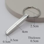 Stainless Steel Custom Letter Name Key Chain Personalized Engraved Keyring Gifts - Image 4