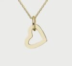 Personalized stainless steel heart pendant necklace laser engraving Women Couple - Image 8