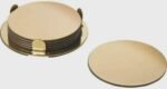 Personalised Coasters 6pc Stainless Steel Drink W/ Holder Table Coasters - Image 2