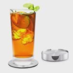 Personalised Coasters 6pc Stainless Steel Drink W/ Holder Table Coasters - Image 3