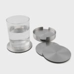 Personalised Coasters 6pc Stainless Steel Drink W/ Holder Table Coasters - Image 5