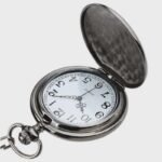 Classic pocket watch shiny retro double-sided bright quartz necklace watch gift - Image 4