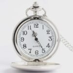 Classic pocket watch shiny retro double-sided bright quartz necklace watch gift - Image 5