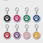 Personalized Paw Print Pet ID Tag, Stainless Steel, Anti-Lost - Image 4