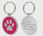 Personalized Paw Print Pet ID Tag, Stainless Steel, Anti-Lost - Image 7