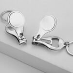 Nail Clippers Keychain with Key Ring Heat Transfer Keychain Tools Household Gift - Image 2