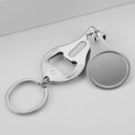 Nail Clippers Keychain with Key Ring Heat Transfer Keychain Tools Household Gift - Image 5