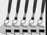 Stainless Steel Whistle coach referee Letter Name Personalized Engraved 5 sets - Image 2