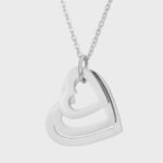 Personalized stainless steel heart pendant necklace laser engraving Women Couple - Image 10