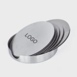 Personalised Coasters 6pc Stainless Steel Drink W/ Holder Table Coasters - Image 9