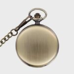 Classic pocket watch shiny retro double-sided bright quartz necklace watch gift - Image 2