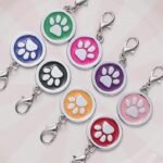 Personalized Paw Print Pet ID Tag, Stainless Steel, Anti-Lost