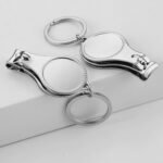 Nail Clippers Keychain with Key Ring Heat Transfer Keychain Tools Household Gift - Image 3