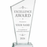 Personalized Crystal Award Appreciation Award Engraved Plaque Employee Recognition Awards