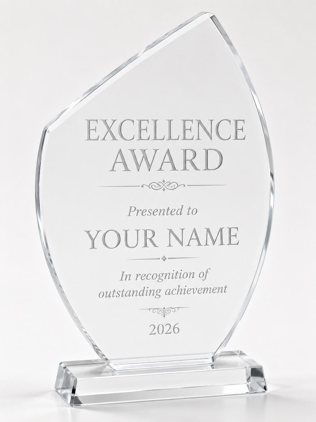 il_fullxfull.8131546704_cfr1.jpg Personalized Appreciation Award Plaque Acrylic Recognition Awards Sports Gift Trophy - Image 1