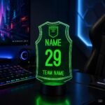 Personalized Soccer Jersey Light with Name & Number – Custom Messi Style LED Lamp for Football Fans, Unique Birthday Gift - Image 3