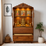Temple mandir 2 door 2 drawer